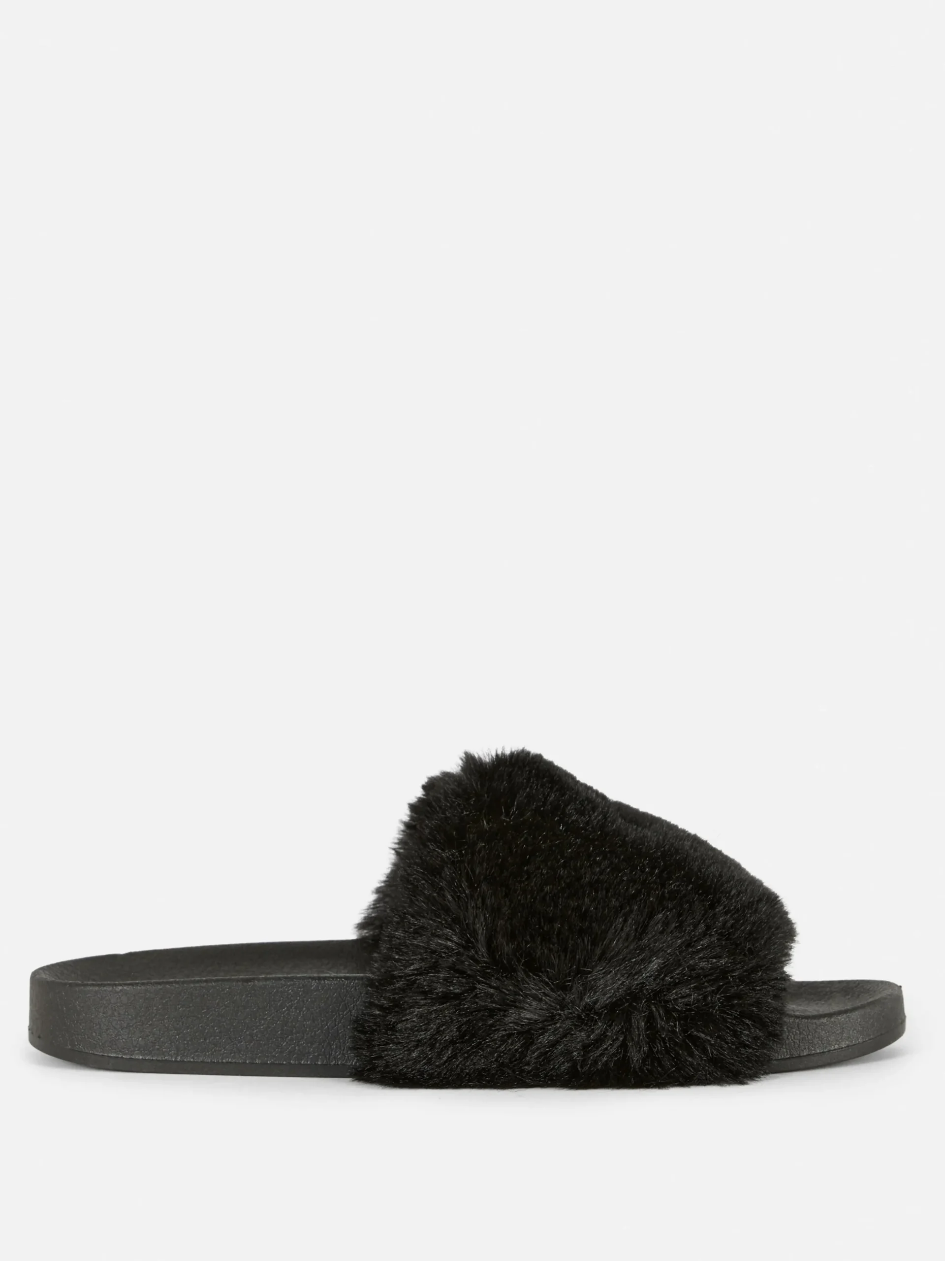 Faux Fur Slides