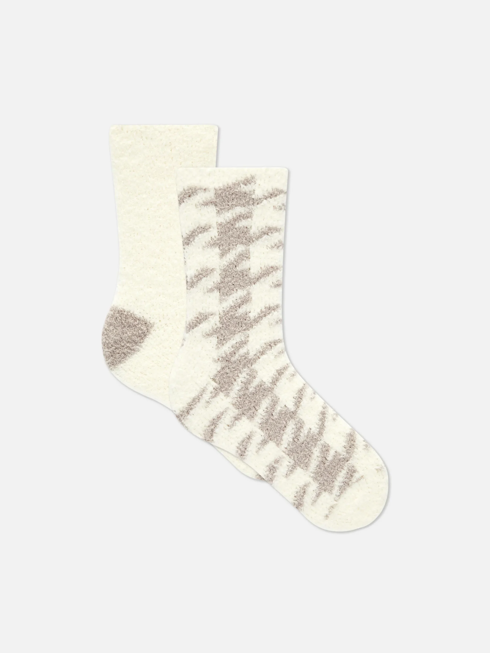 2-Pack Patterned Cozy Socks