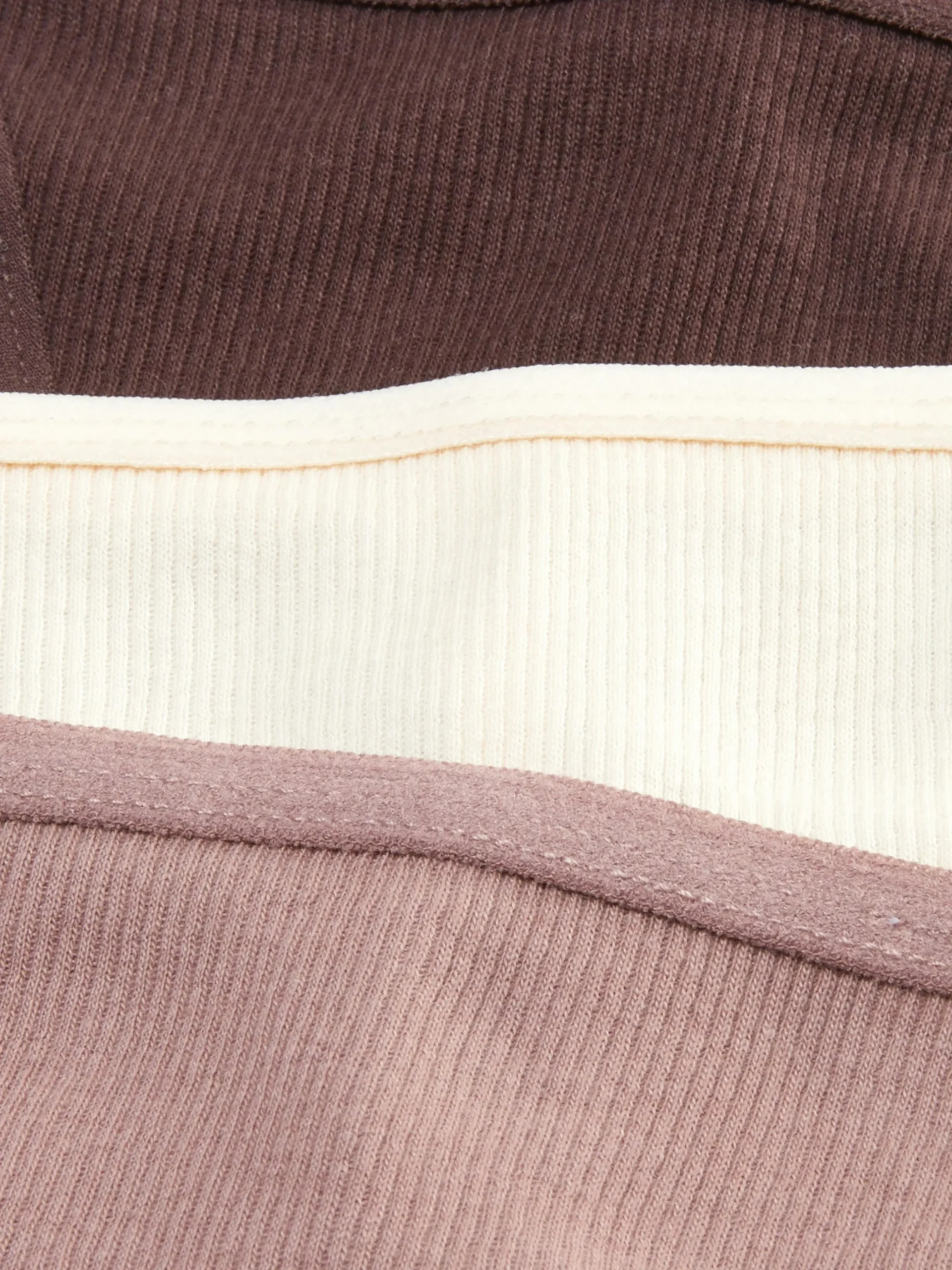 3-Pack Ribbed String Thongs