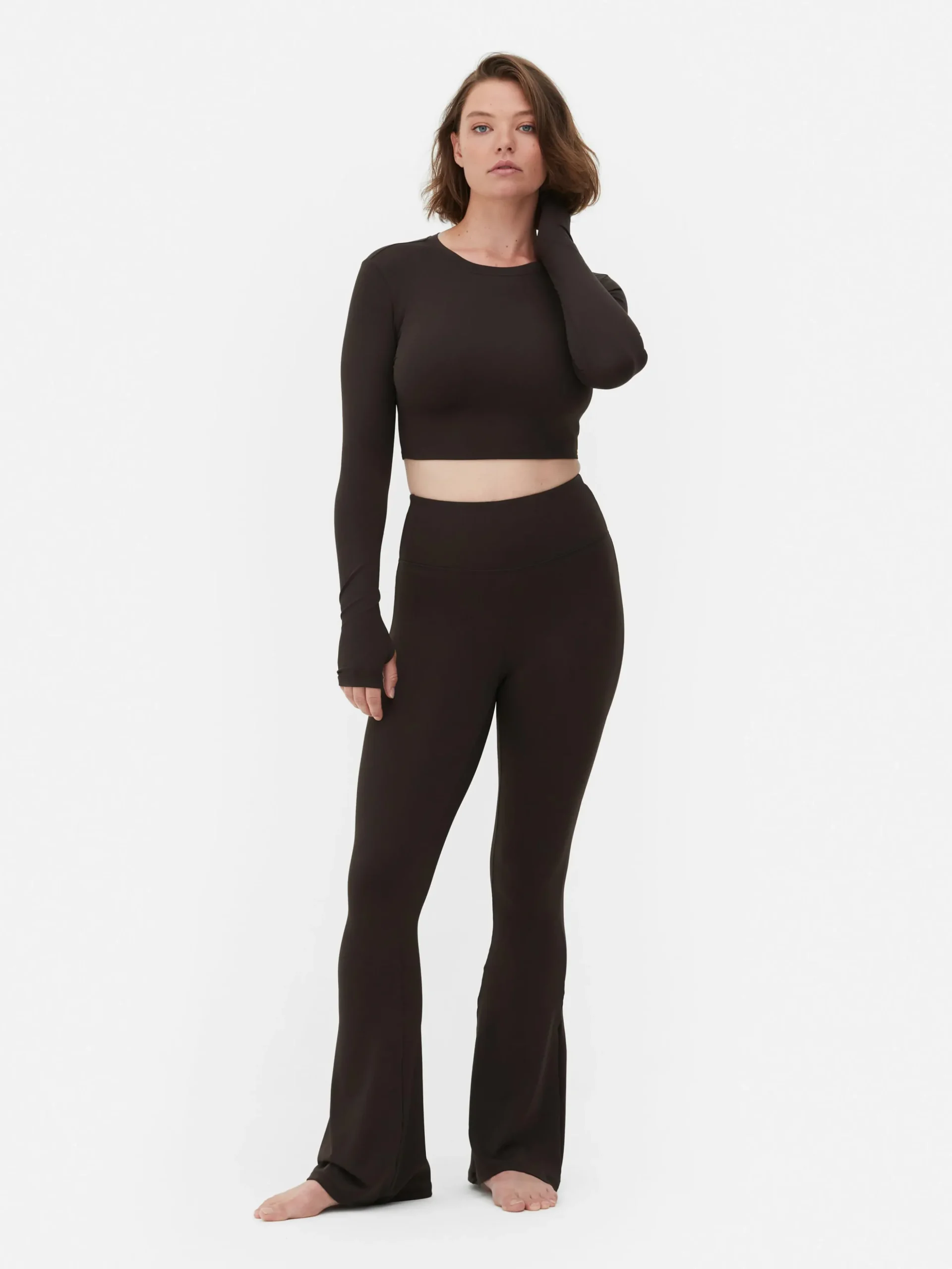 Rita Ora Buttery Soft Long Sleeve Sports Crop Top