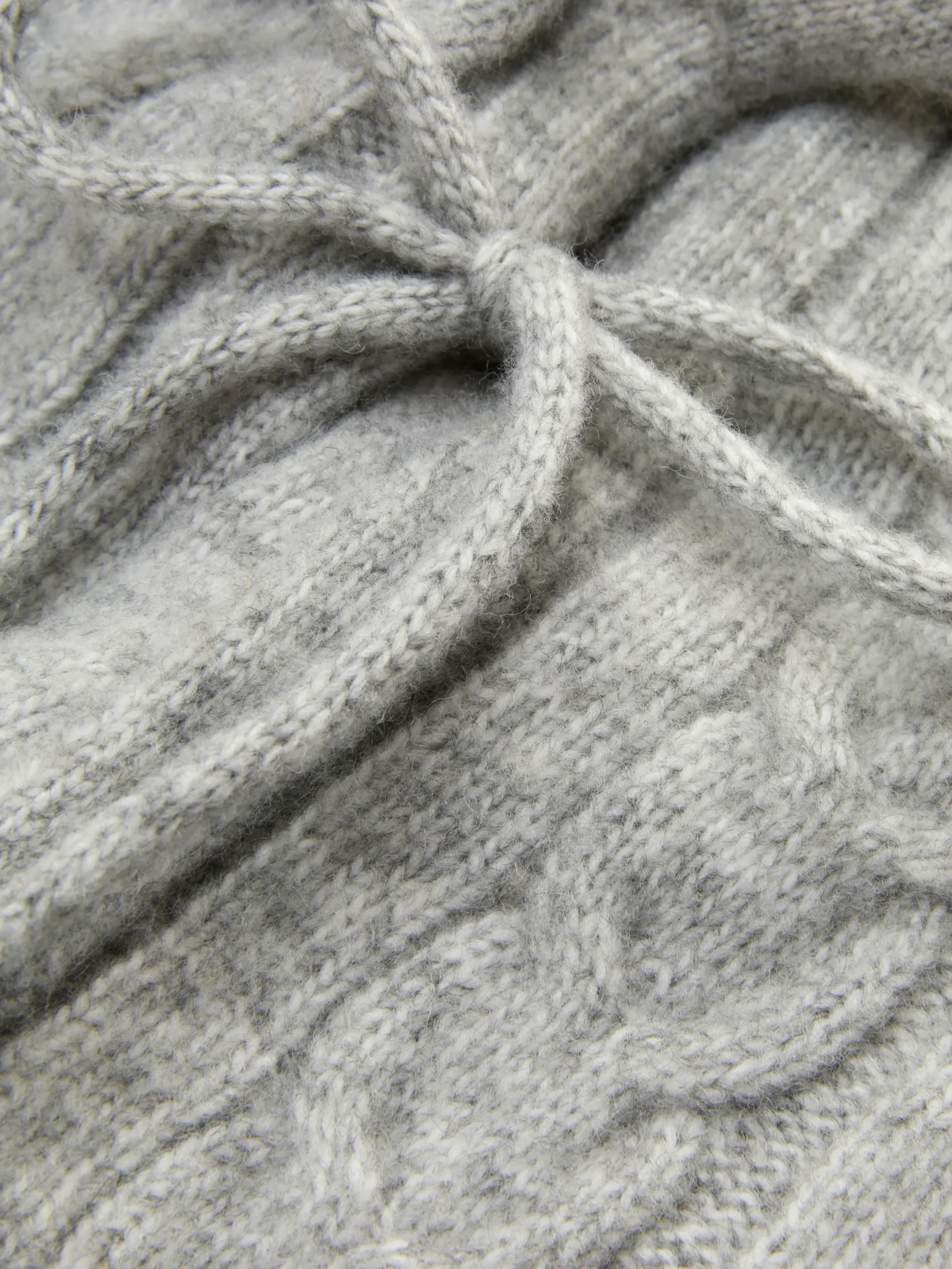 Rita Ora Cable Knit Hood
