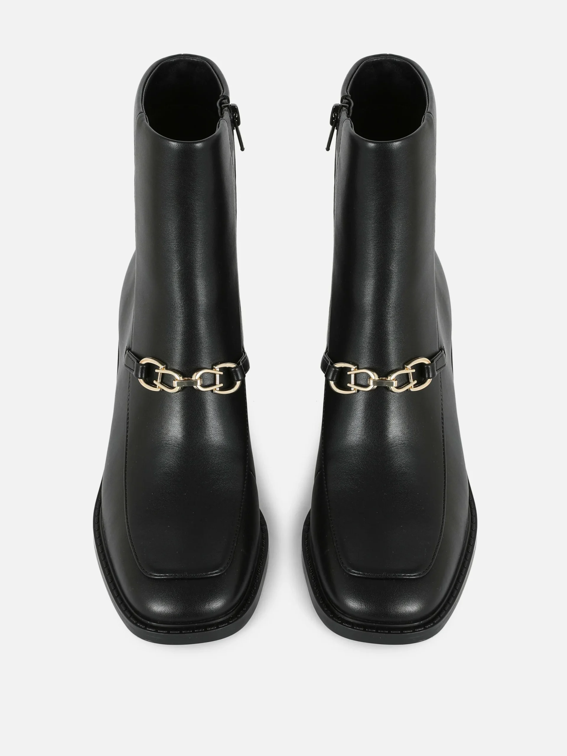 Rita Ora Chain Detail Block Heel Boots